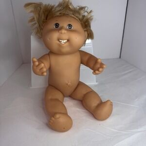 cabbage patch dolls vintage 1991 all rubber body boy w/teeth hair cut‎